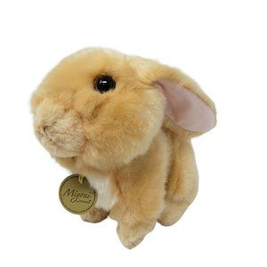 Aurora Miyoni Bunny Rabbit Plush Stuffed Animal Toy Beige White 8" Soft Easter